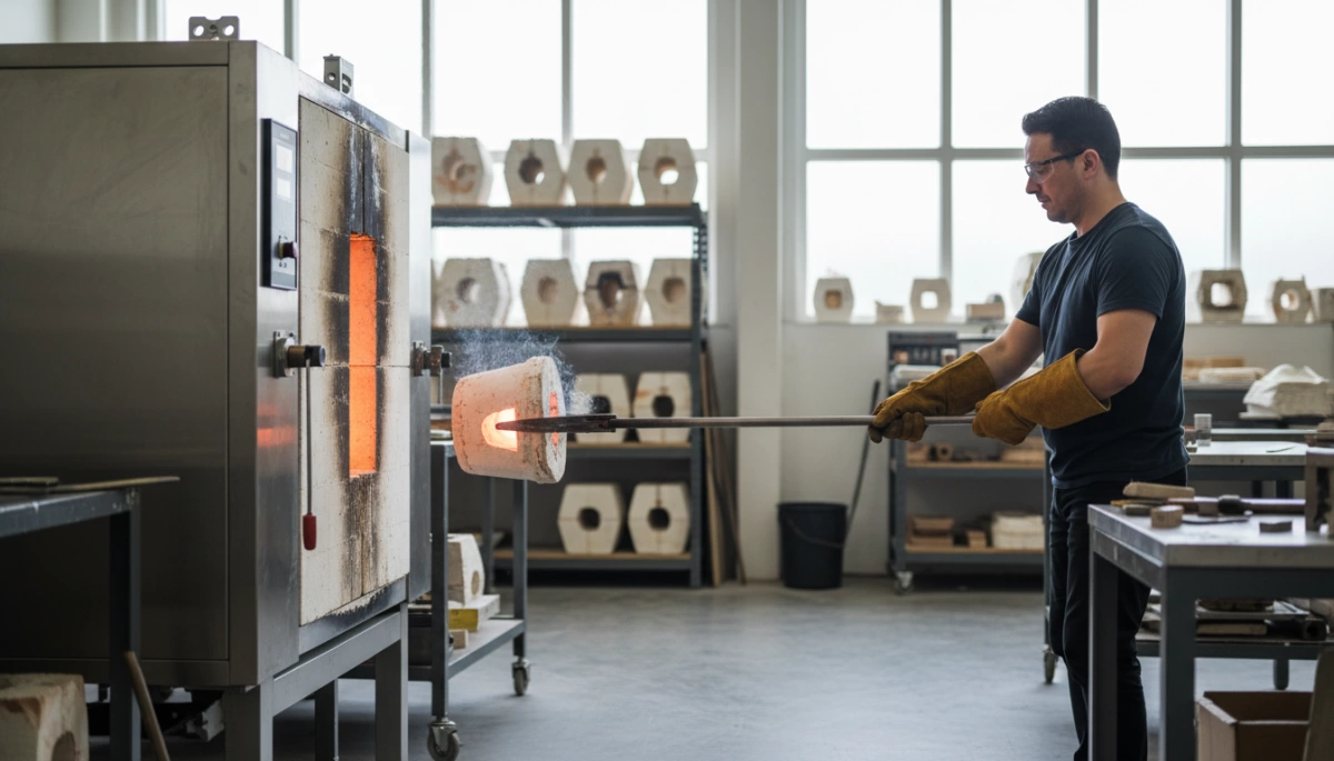 lost wax bronze casting shelling burnout process