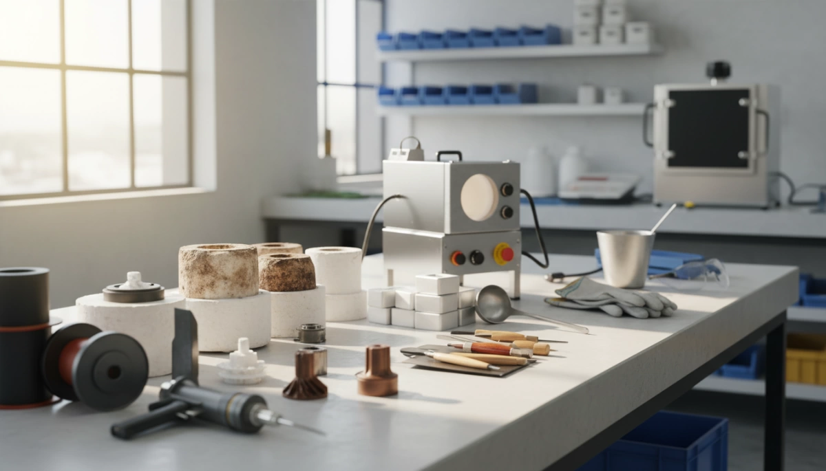 lost wax casting aluminum tools materials