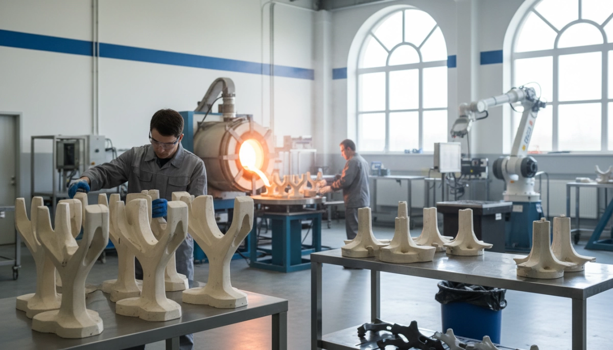 lost wax casting process turbine blades