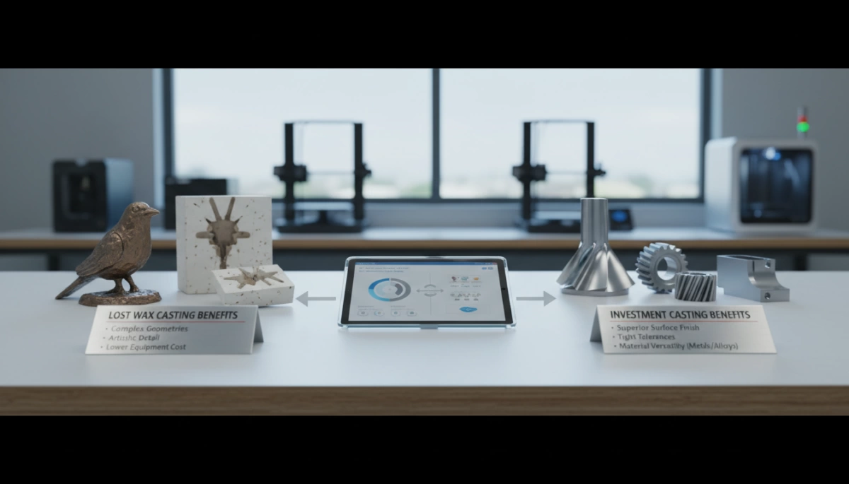 lost wax casting vs investment casting benefits