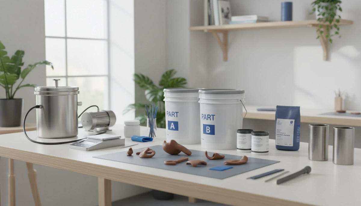 wax casting mold making materials setup