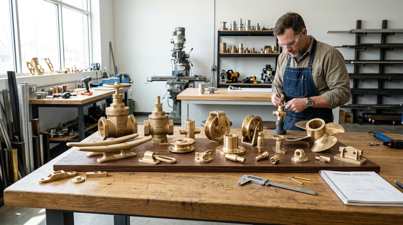 Brass Investment Casting for Industrial & Marine Hardware