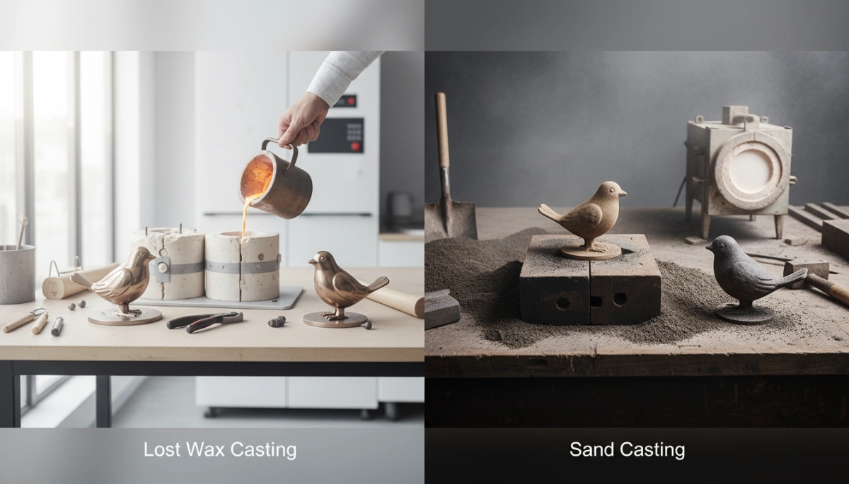 lost wax casting vs sand casting comparison