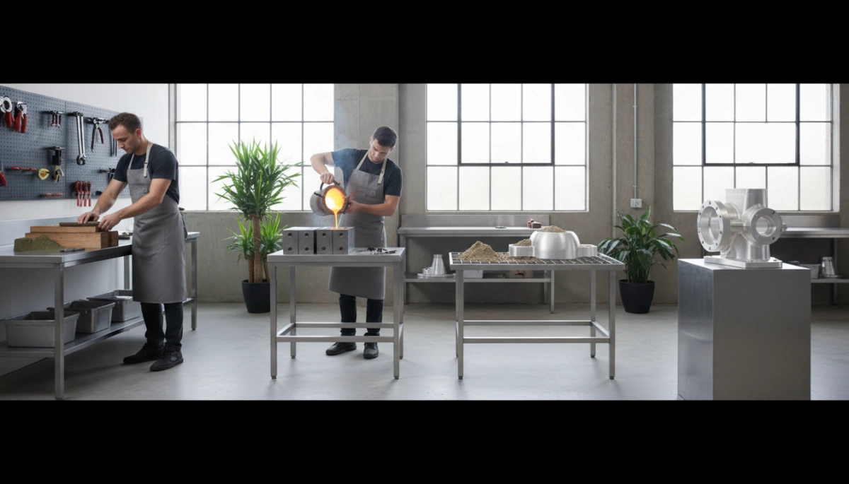 sand casting equipment process steps