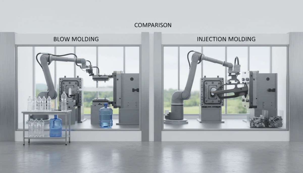 Comparison of Blow Molding vs Injection Molding