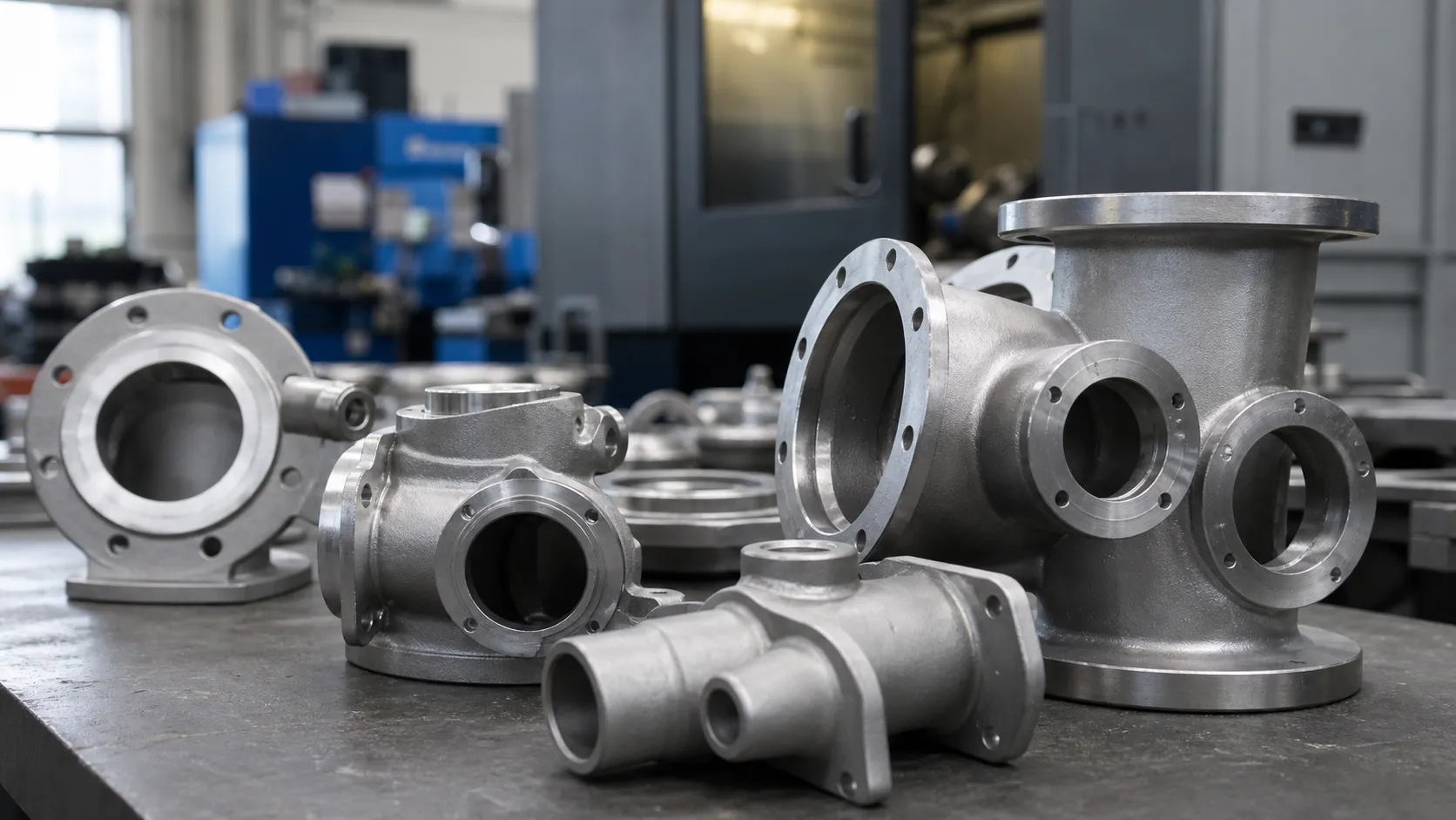 Industrial stainless steel casting components