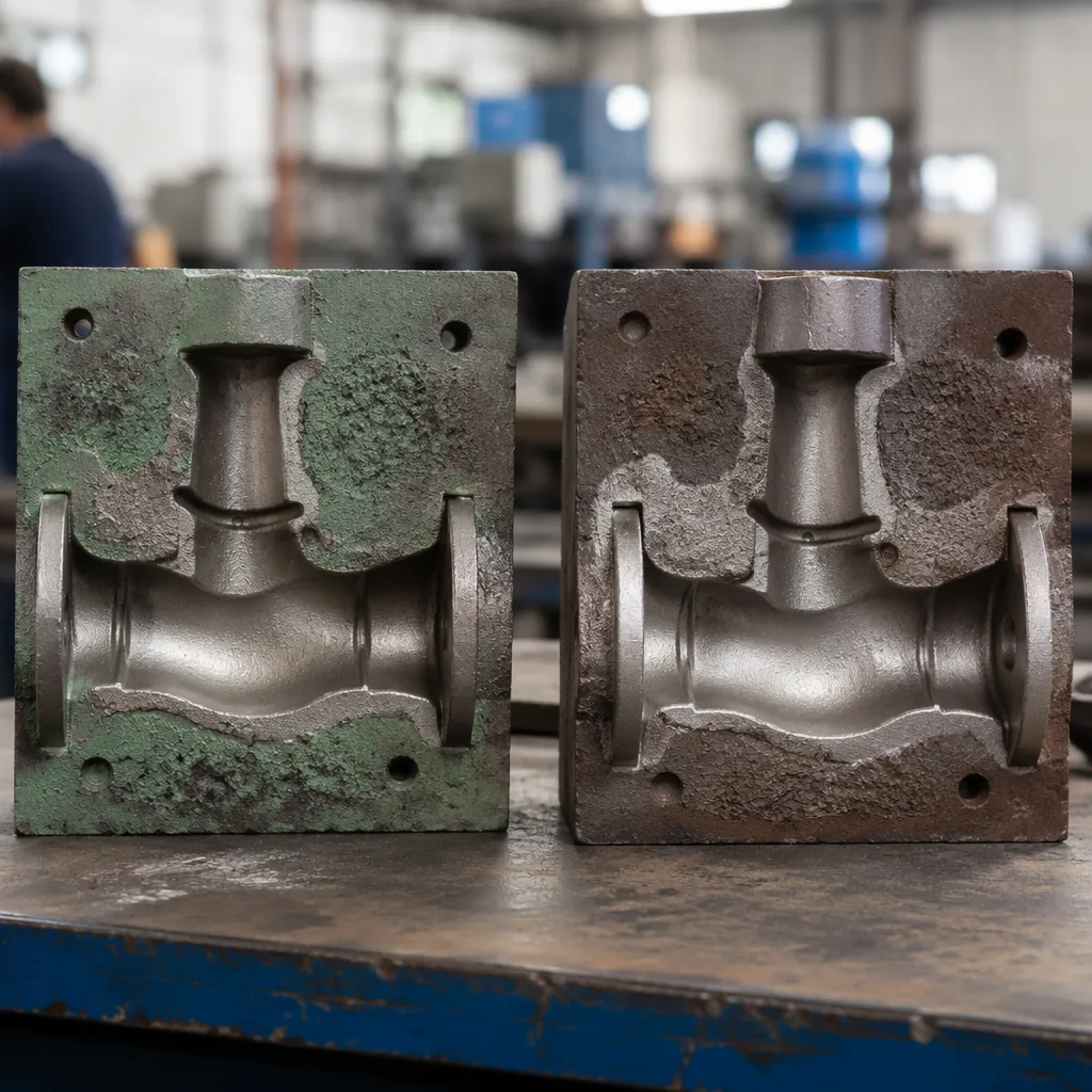 green vs resin stainless steel sand casting