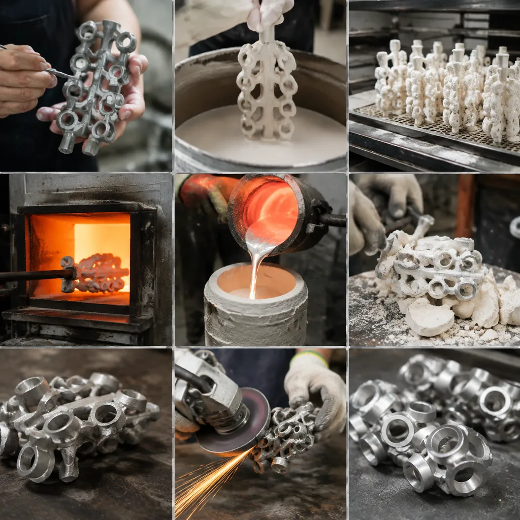 Aluminum investment casting process steps