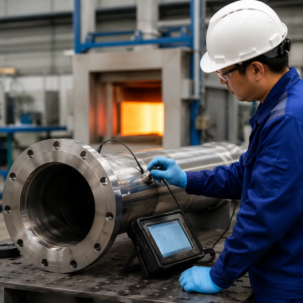 Austenitic stainless steel heat treatment & NDT