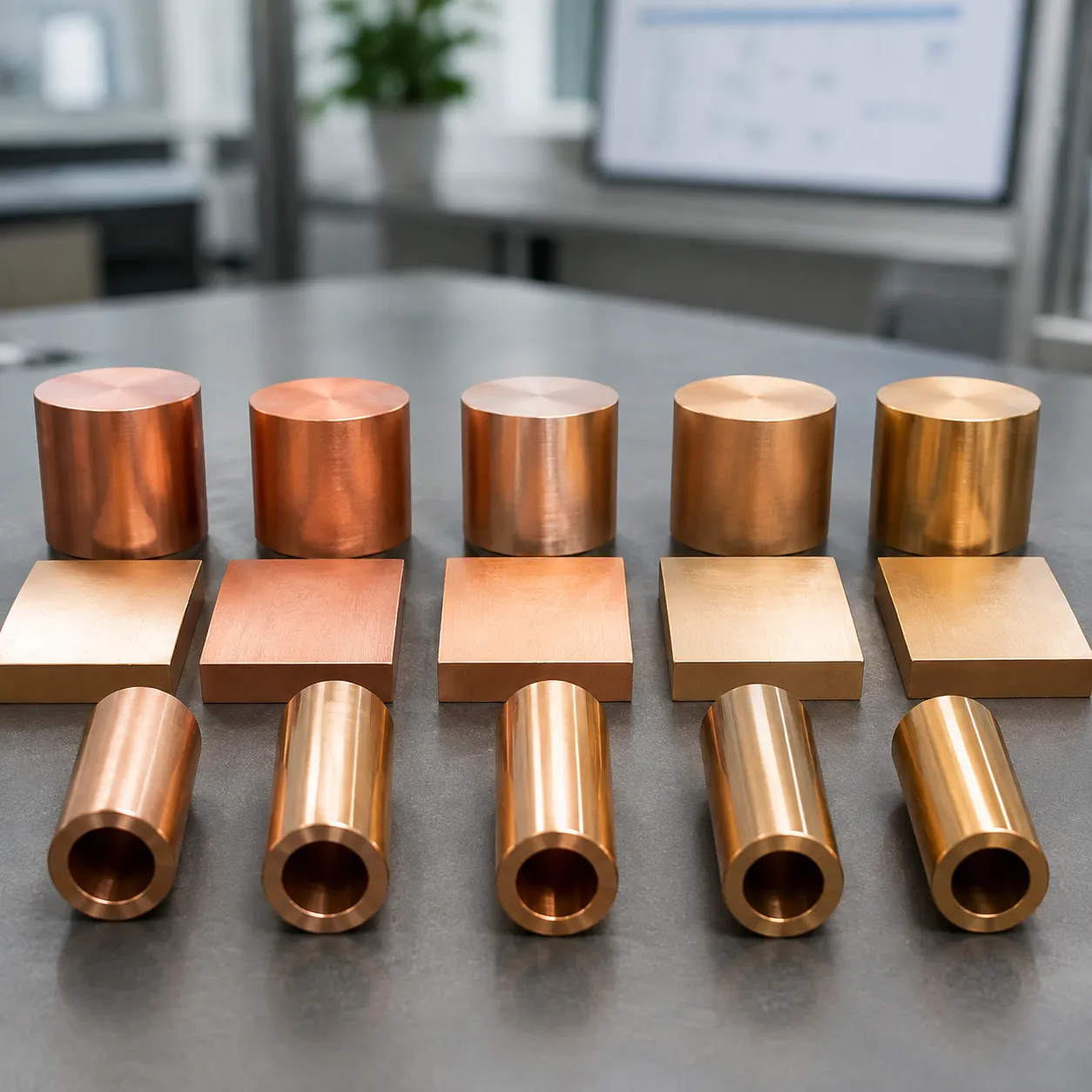 Beryllium copper alloy grade comparison matrix