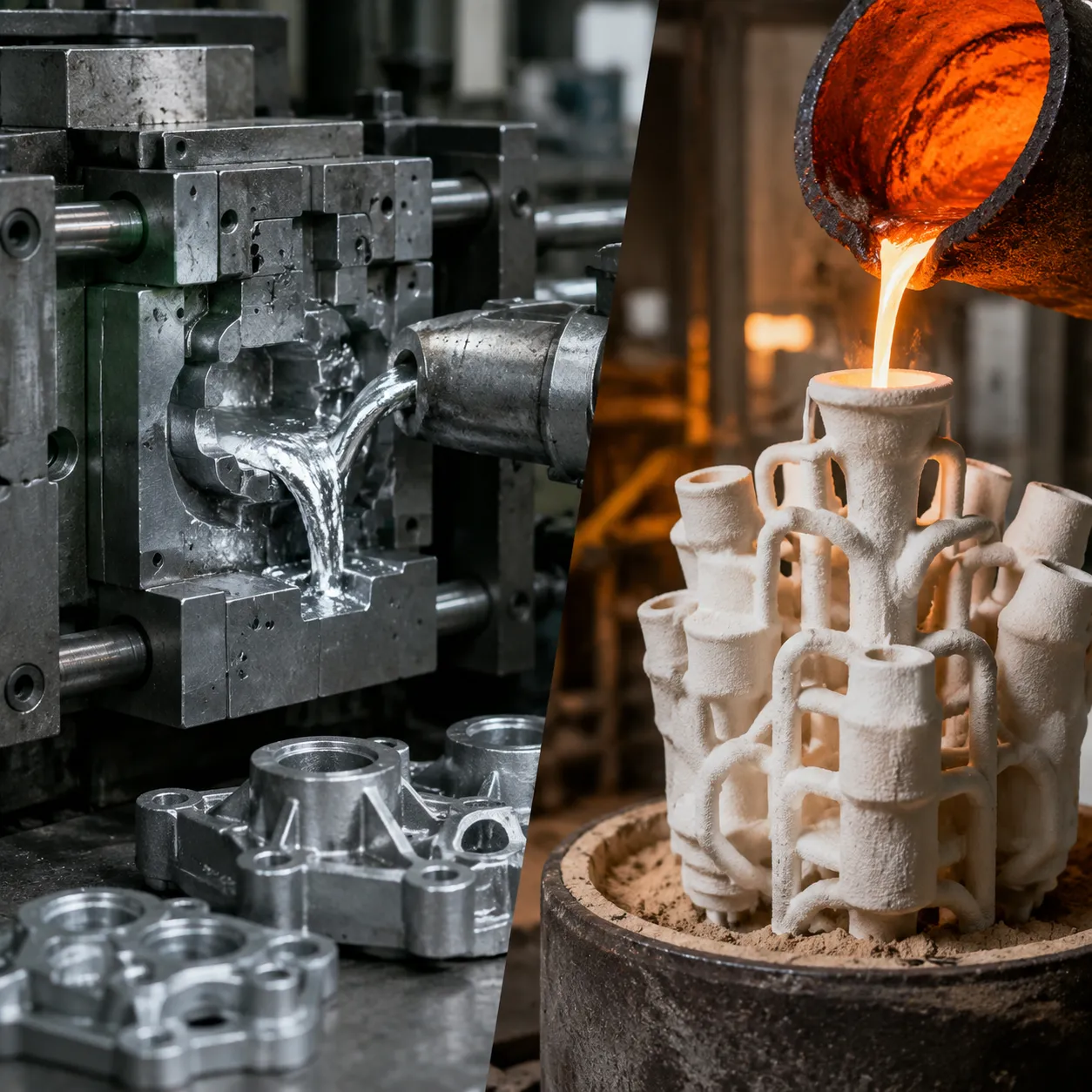Die casting vs investment casting comparison