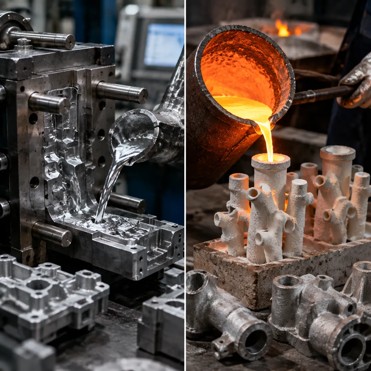 Die casting vs investment casting process