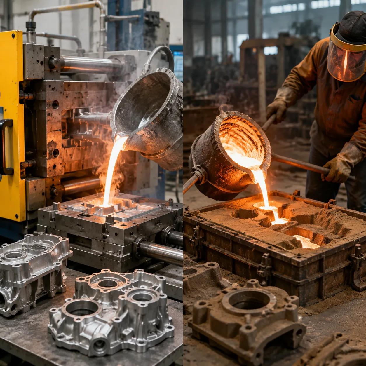 Die casting vs sand casting comparison