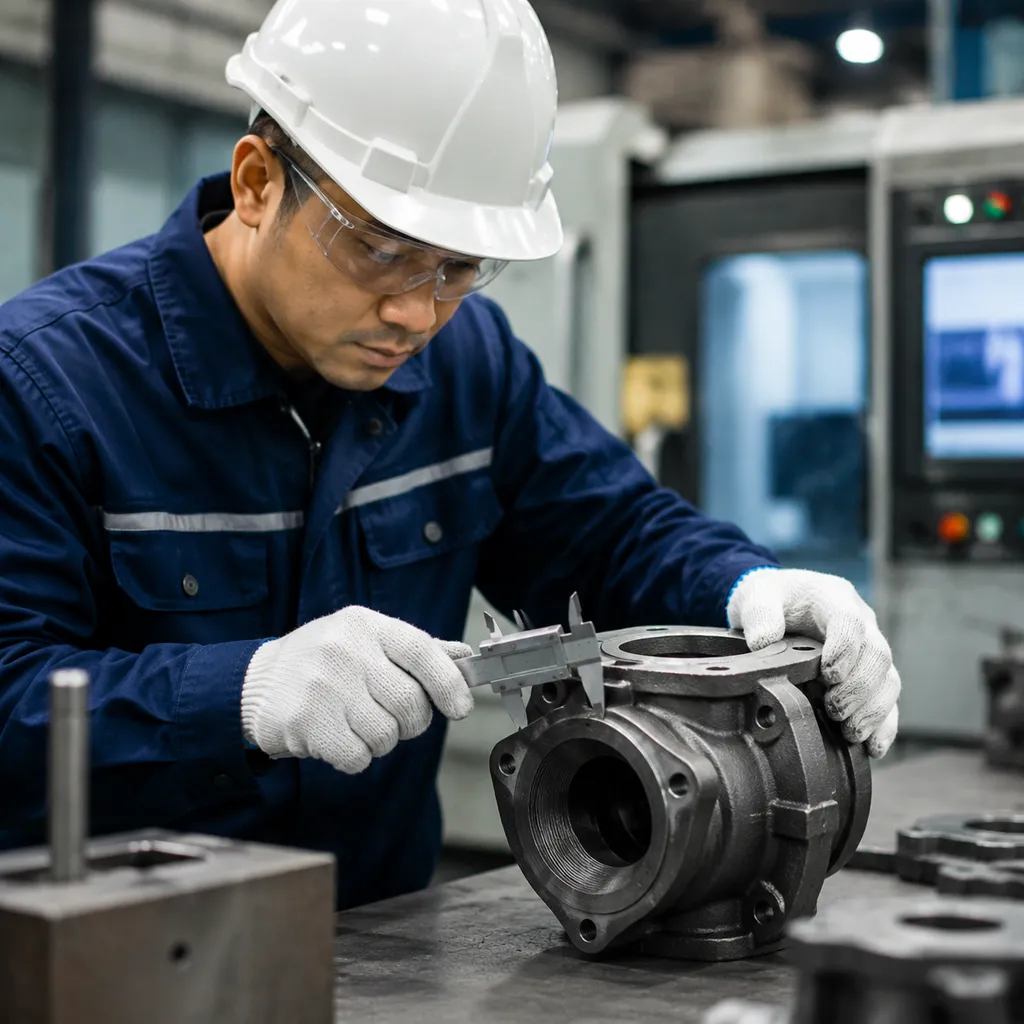 Ductile iron cast quality inspection and testing