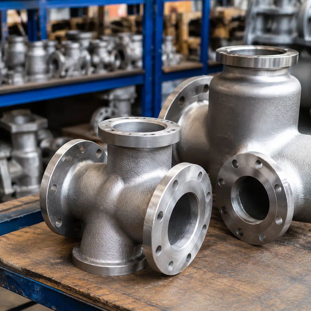 Industrial stainless steel casting components