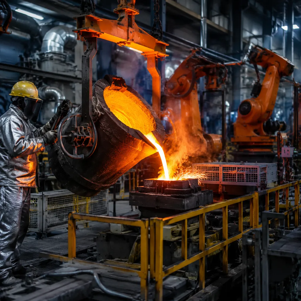 Precision ductile iron cast manufacturing