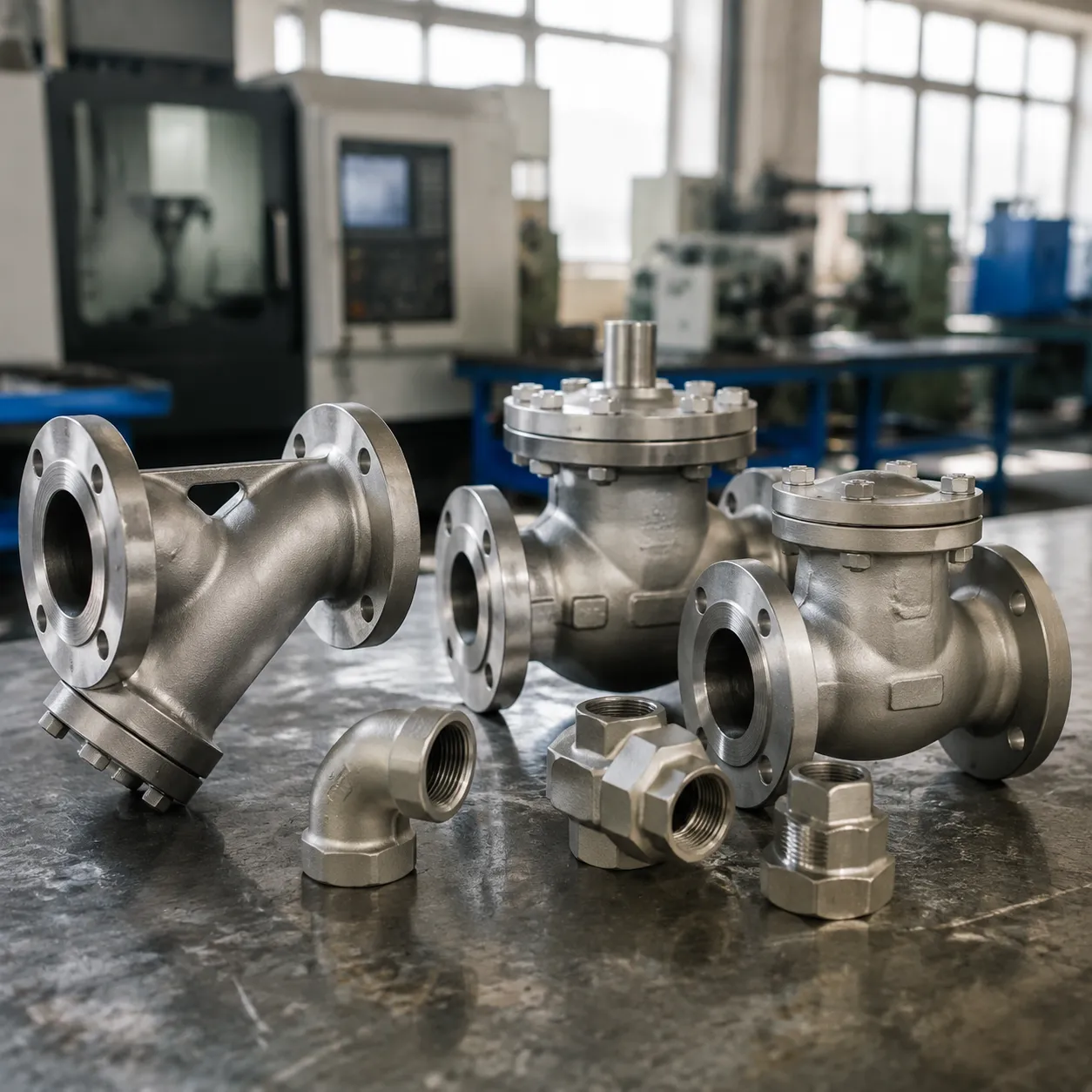 cast stainless steel industrial components