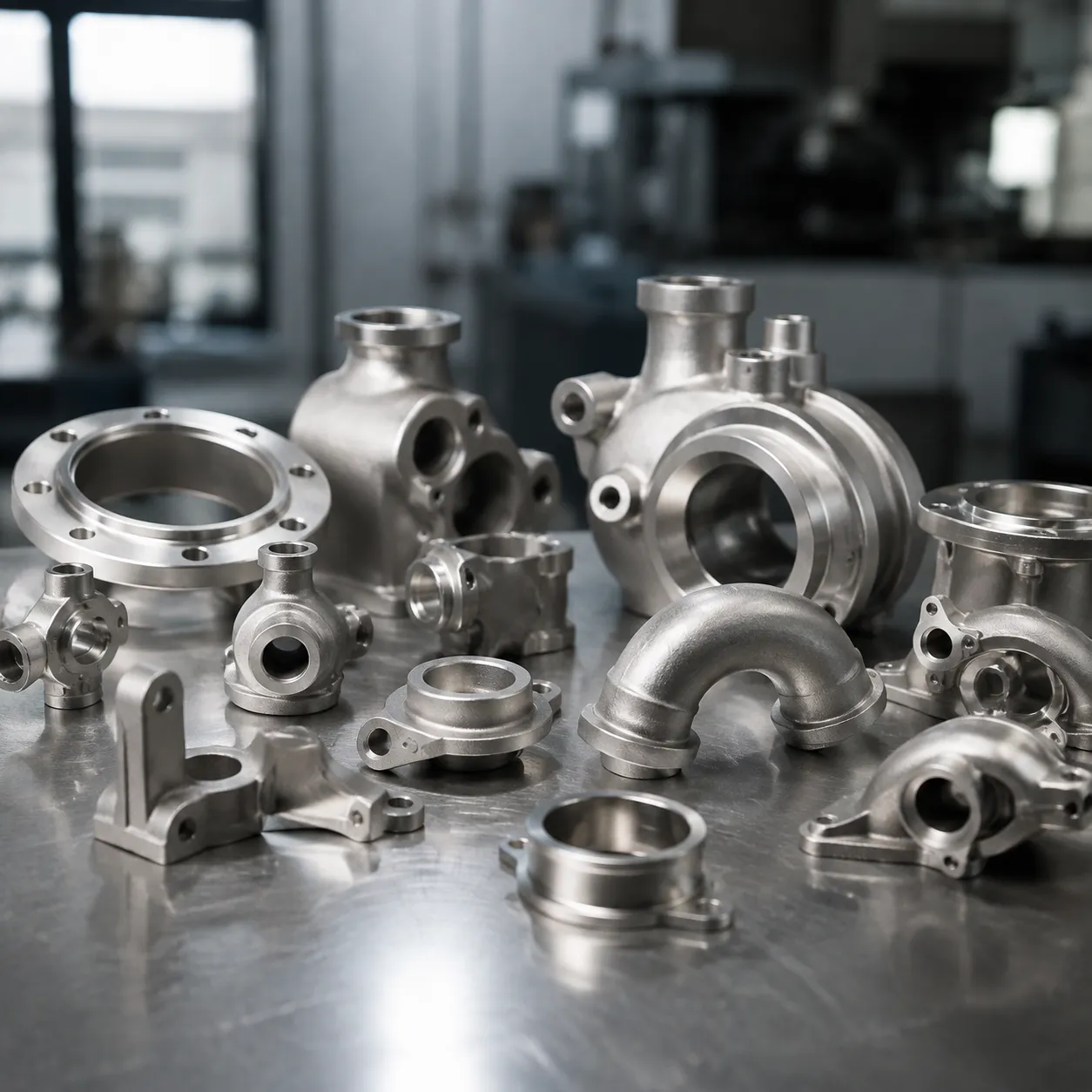 custom precision cast stainless steel components
