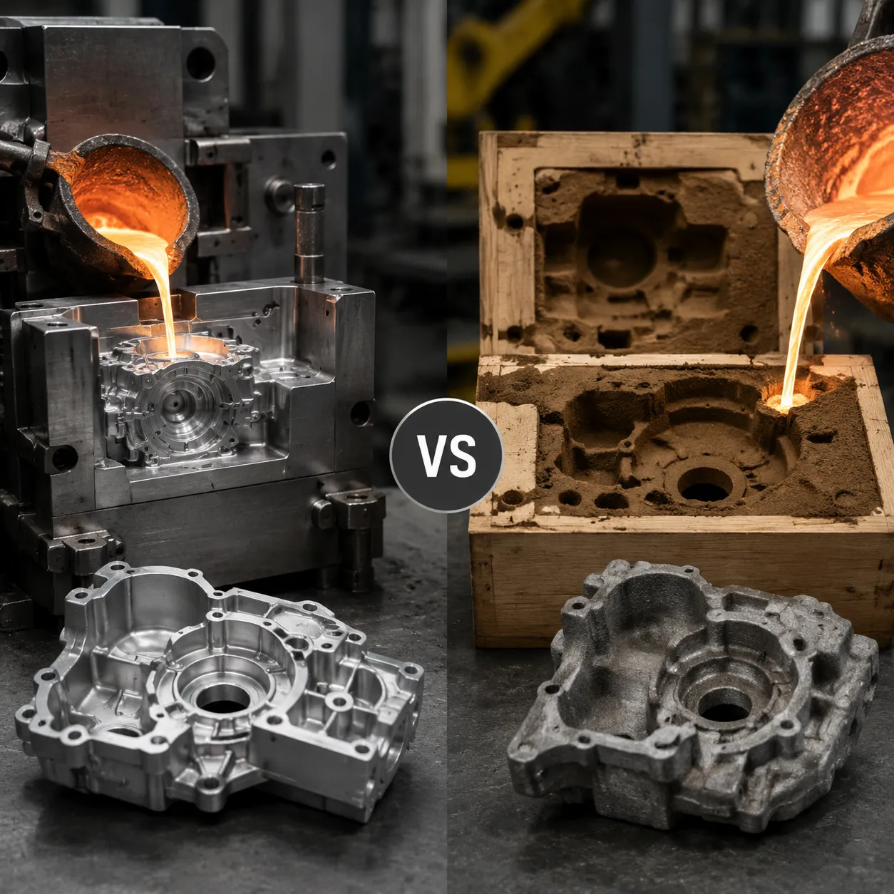 die casting vs sand casting selection guide