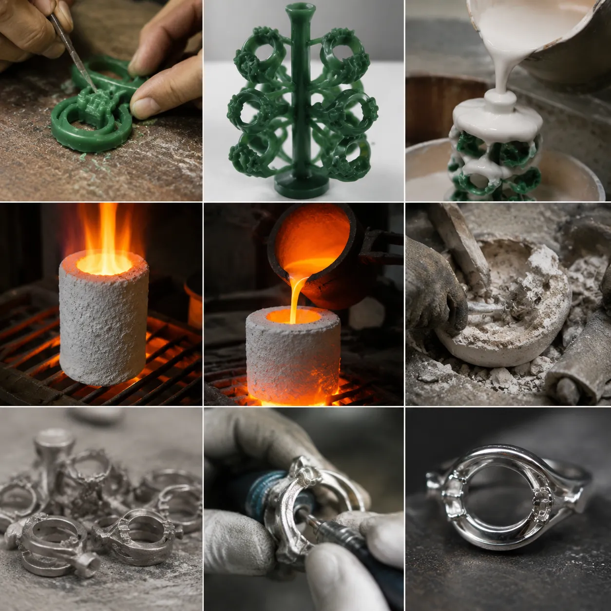 step by step metal investment casting process