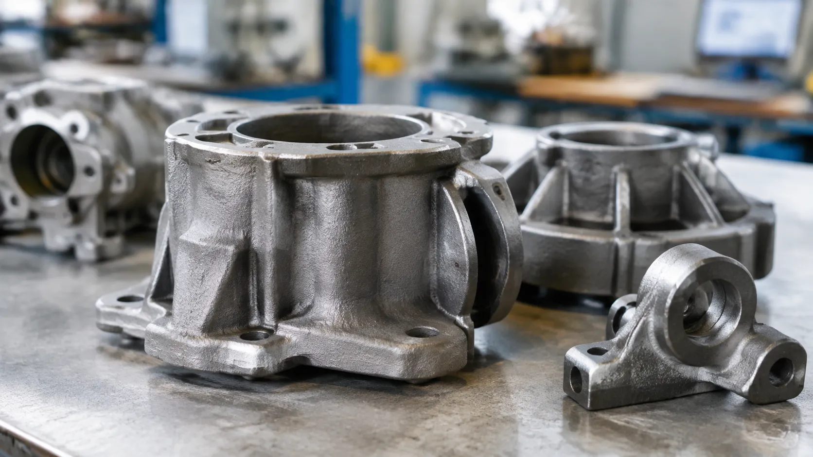 Ferrous investment casting material