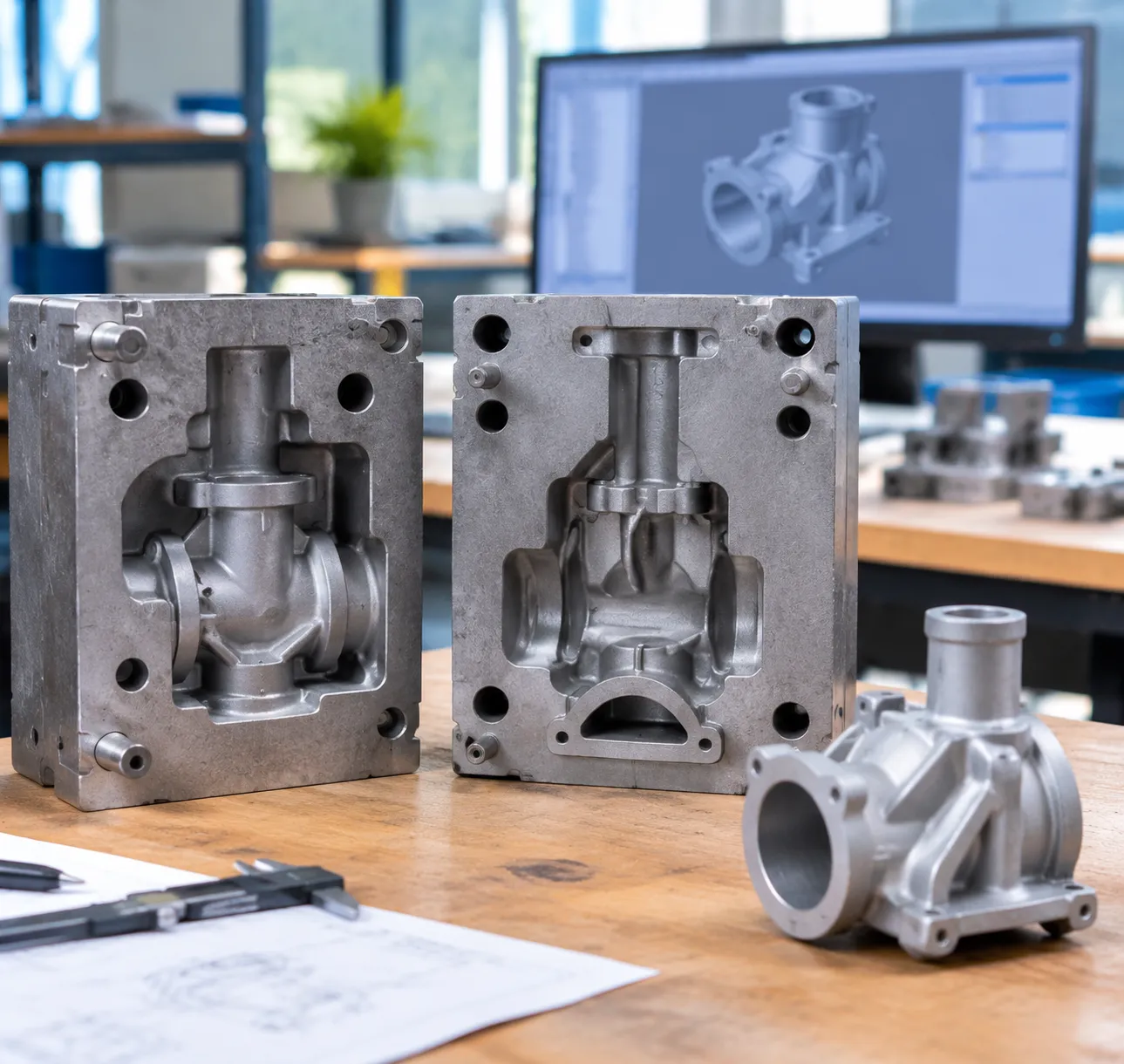 Investment casting mold design