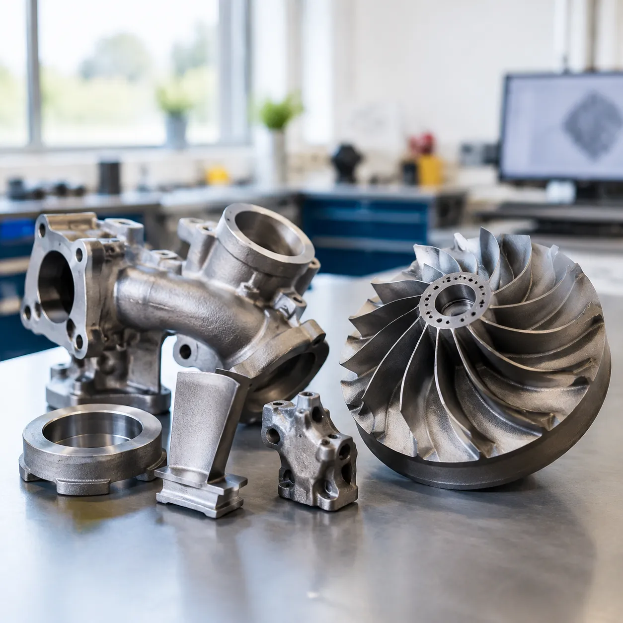 Superalloy investment casting materials