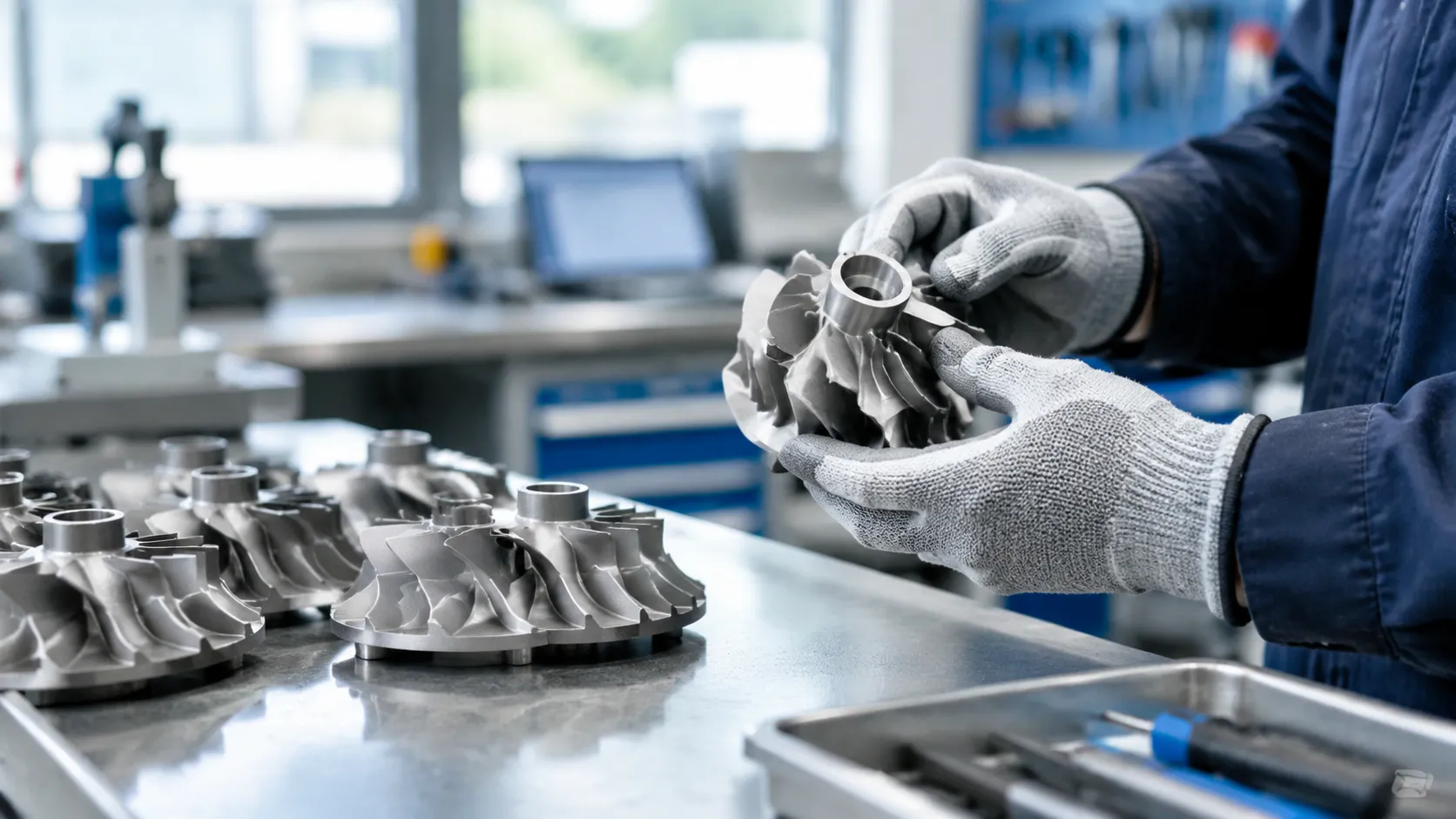 Titanium investment casting post-processing