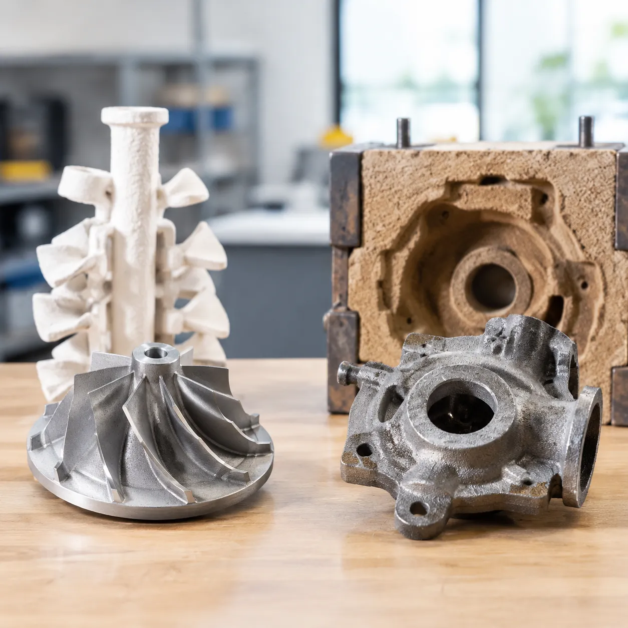 investment casting vs sand casting