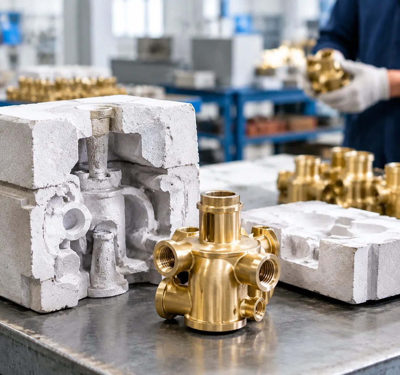 precision digital brass investment casting