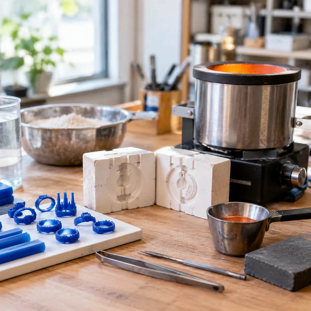 wax casting method equipment and materials
