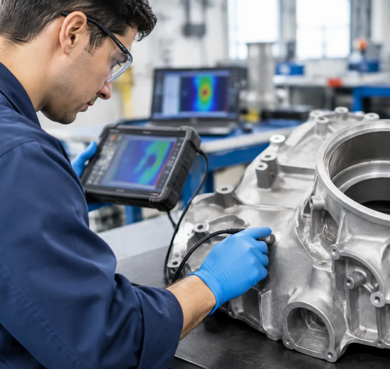 Aerospace casting NDT quality inspection