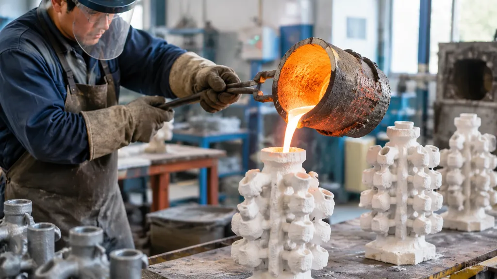 Cer amic shell investment casting process