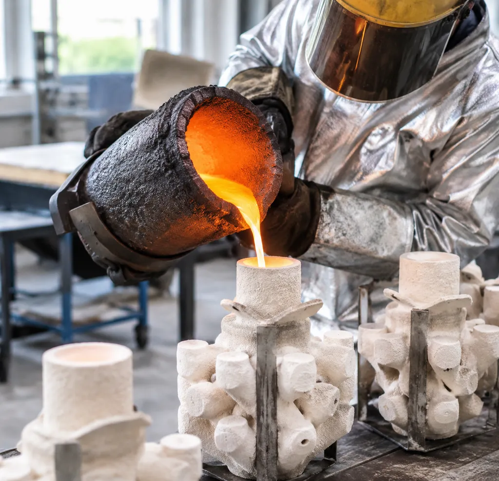 Ceramic shell investment casting process