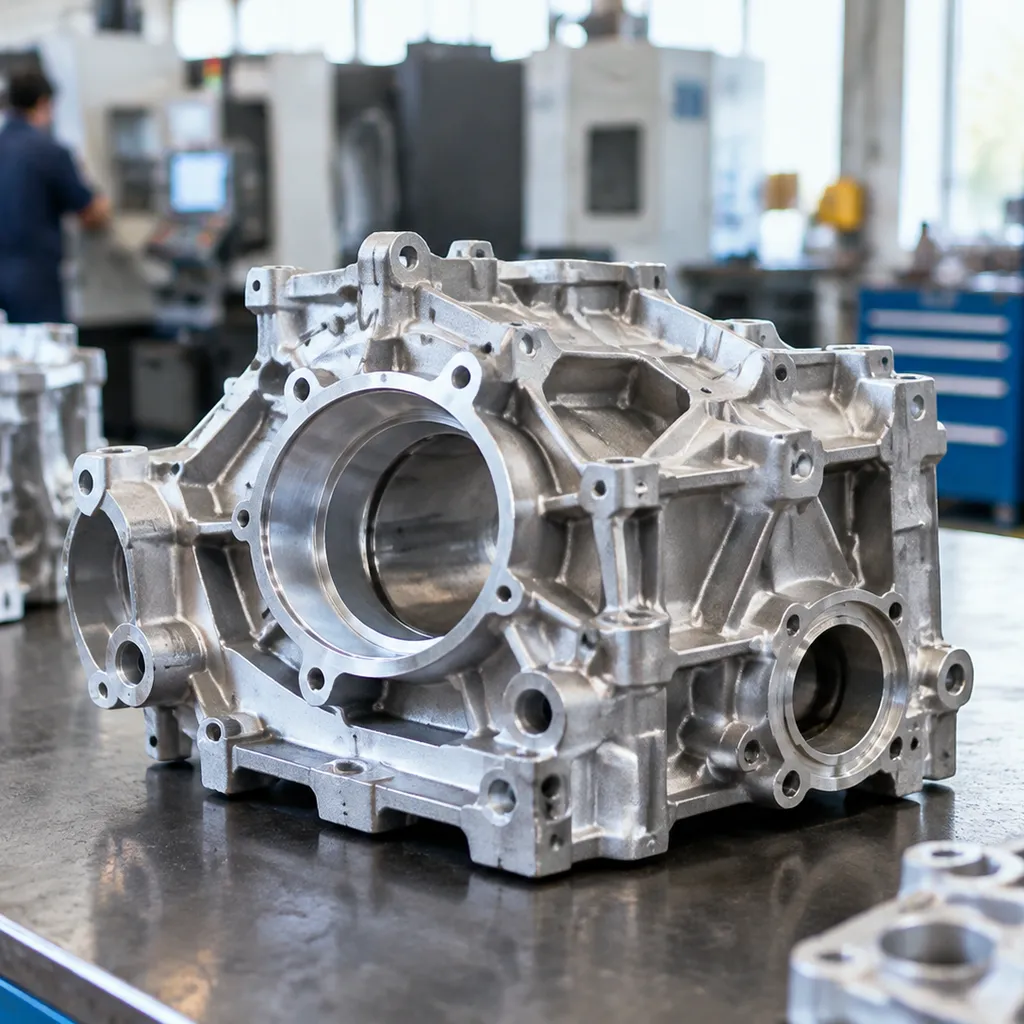 Heat treated CNC foundry aluminum casting
