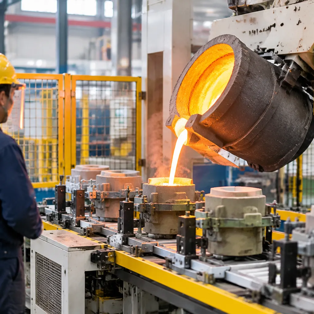 Investment Casting Pouring Assist Cell