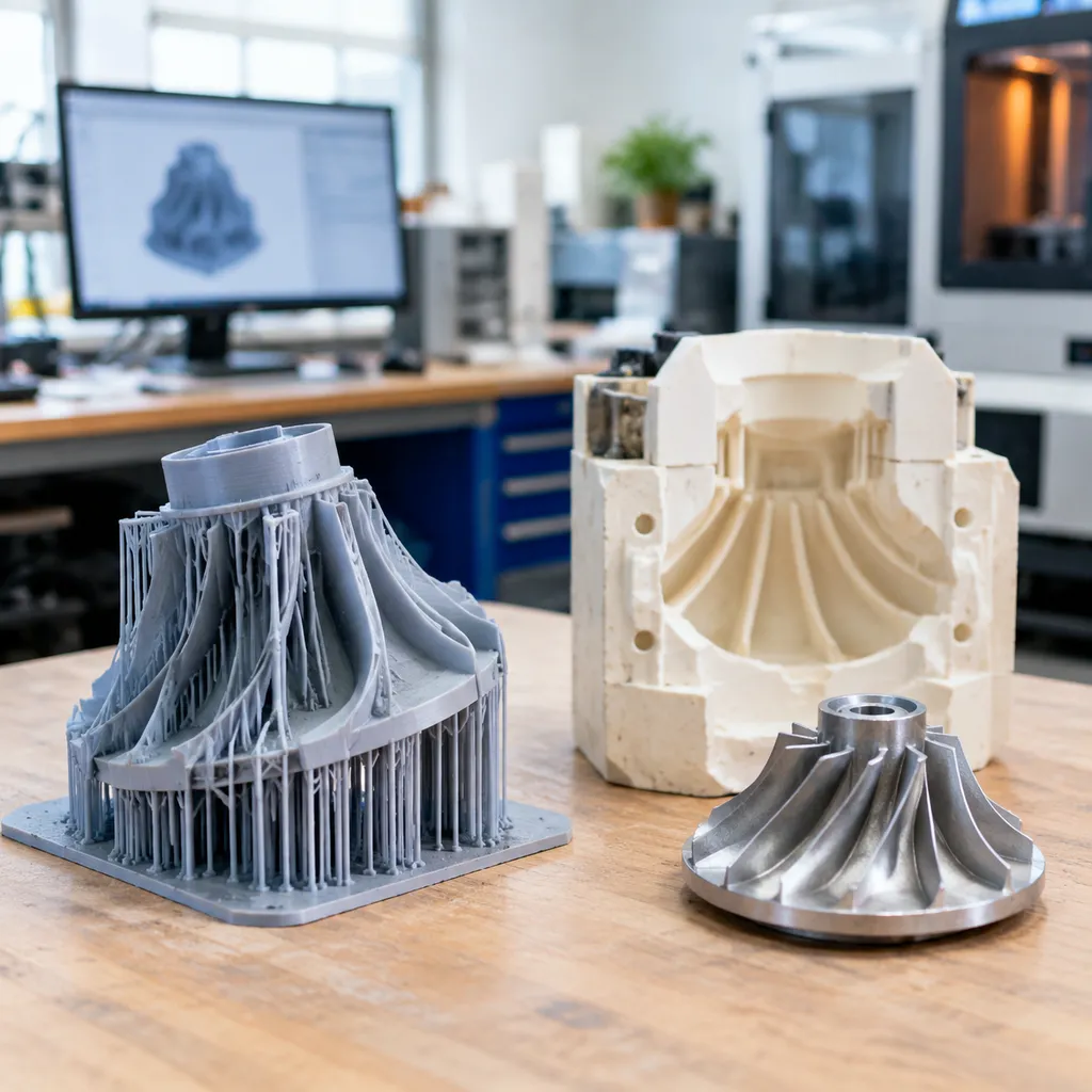 Rapid prototyping for investment casting 3D patterns