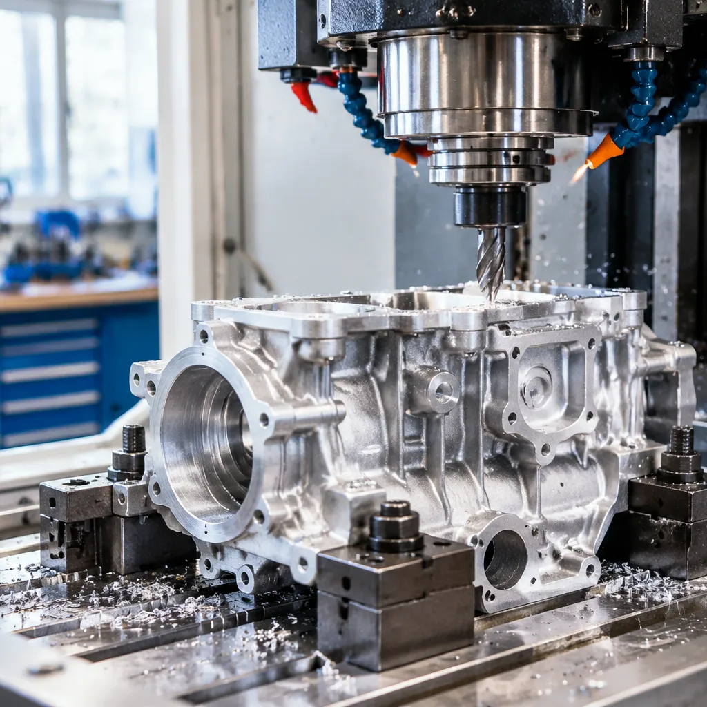 aluminum foundry post-cast CNC machining